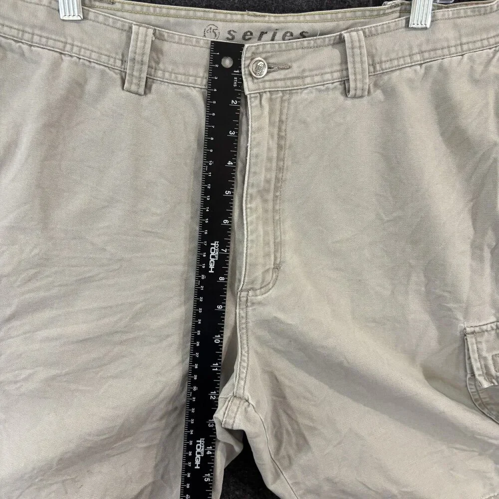 The North Face Cargo Shorts Men's 40 Khaki Cotton Canvas 10